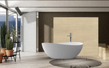 Cannes 63-inch Oval Solid Surface Tub with Matte Finish from Still Waters Bath
