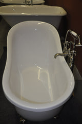 Esther 51-inch acrylic slipper bathtub from Still Waters Bath