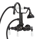 Gooseneck Wall-Mount Faucet with Hand Shower