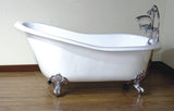 Imperial Sophia 58-inch Slipper Cast Iron Bathtub from Still Waters Bath