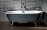 Logan 68-inch Dual Clawfoot Cast Iron Bathtub from Still Waters Bath