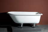 Ernest 61-inch cast iron roll top bathtub with from Still Waters Bath