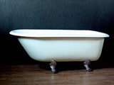 Ernest 61-inch cast iron roll top bathtub with chrome feet from Still Waters Bath