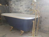 Erina 54-inch cast iron roll top bathtub