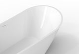 Walter 55-inch Modern Slipper Acrylic Tub