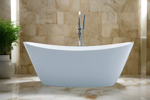 Clarissa 67-inch Acrylic Double Slipper Modern Bathtub from Still Waters Bath