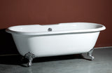 Owen 61-inch, 66-inch, 68-inch Dual Clawfoot Cast Iron Bathtub - Still Waters Bath - 3