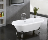 Christa 59-inch Dual Acrylic Bathtub with Claw Feet from Still Waters Bath