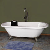 Elizabeth 70-inch Dual Acrylic Bathtub with Claw Feet from Still Waters Bath
