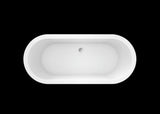Edmond 70-inch Dual Acrylic Bathtub with Pedestal