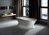 Edmond 70-inch Dual Acrylic Bathtub with Pedestal from Still Waters Bath