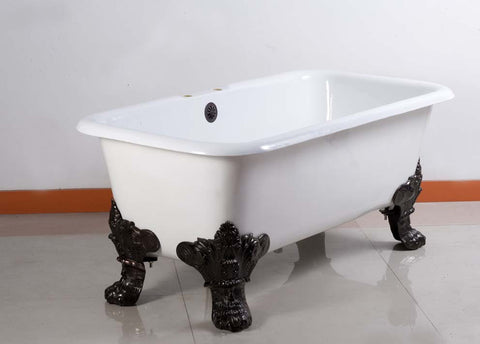Bear 60-inch Cast Iron Dual Bathtub 