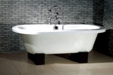 Oasis 60-inch Oriental Dual Cast Iron Bathtub