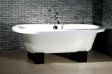 Oasis 57-inch, 60-inch, 70-inch Oriental Dual Cast Iron Bathtub - Still Waters Bath - 2