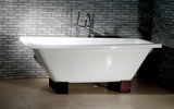 Nova 67-inch Rectangular Dual Cast Iron Bathtub - Still Waters Bath - 1