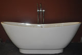 Weston 69-inch Double Slipper Acrylic Bathtub