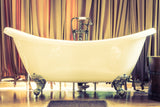 Becky 69-inch Double Slipper Acrylic Bathtub with Claw Feet