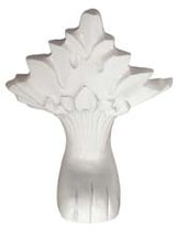 Close-up of White Lion Paw Foot for Taylor 71-inch Double Slipper Cast Iron Bathtub from Still Waters Bath