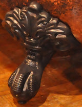 Close-up of oil-rubbed bronze imperial foot from Still Waters Bath