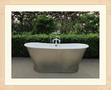 Jameson 67-inch skirted stainless steel cast iron bathtub