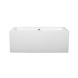Michael 60.5-Inch Modern Rectangular Acrylic Freestanding Bathtub