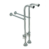 Hard Supply Lines for wall mount faucet with supports