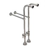 Hard Supply Lines for wall mount faucet with supports
