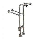 Hard Supply Lines for wall mount faucet with supports