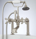 Deck-mount High-Profile Ornate Faucet with Hand Shower - Still Waters Bath - 2