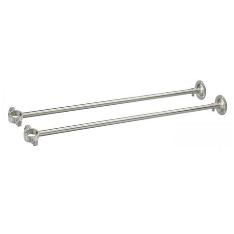 Wall mount support for freestanding tub faucets