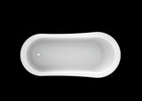 Heather 55-inch acrylic slipper bathtub