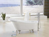 Sylvia 60-inch Slipper Acrylic Bathtub with claw feet from Still Waters Bath