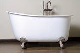 Charonne 53-inch or 57-inch Swedish Slipper Cast Iron Bathtub - Still Waters Bath