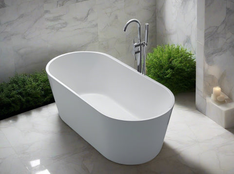 Vallory Modern 59-inch Oval Acrylic Bathtub from Still Waters Bath