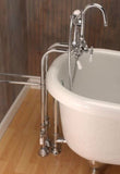 Freestanding Gooseneck Faucet & Hand Shower Combo