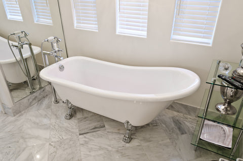 Laurel 67-inch Slipper Acrylic Bathtub - Still Waters Bath - 1